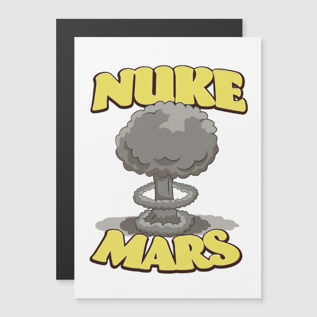 Mars Magnetkarte (Vorne/Hinten)