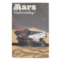 Mars, melden Sie sich heute an! Retro Militärische