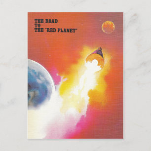 Mars Mission Postcard Postkarte
