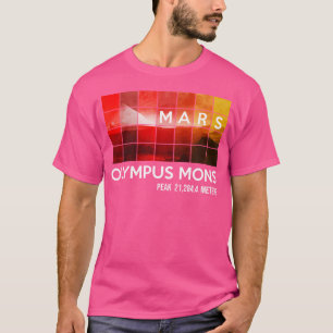 Mars-Mission Weltraumreise Olympus Mons Astronomie T-Shirt