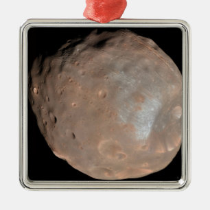 Mars-Mond Phobos Silbernes Ornament