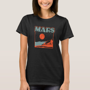 Mars Nationalpark im Stil eines Vintage-Parks-Post T-Shirt