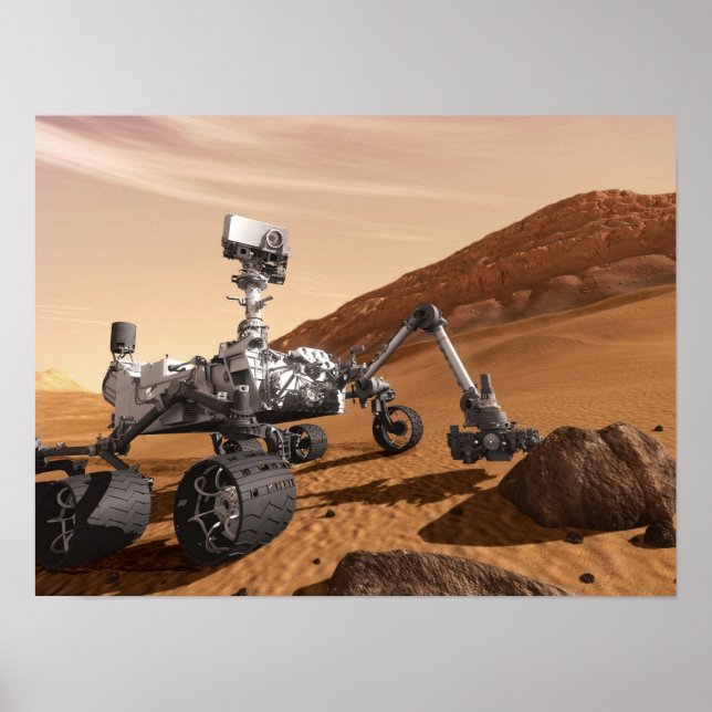 Mars Neugier Poster (Vorne)