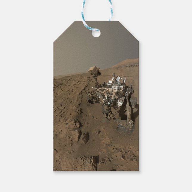 Mars Neugier Roter Marsch Landschaft Geschenkanhänger (Vorderseite)