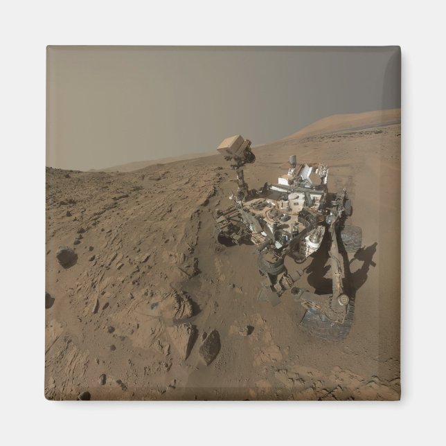 Mars Neugier Roter Marsch Landschaft Magnet (Vorne)