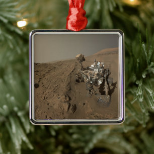Mars Neugier Roter Marsch Landschaft Ornament Aus Metall