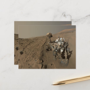 Mars Neugier Roter Marsch Landschaft Postkarte