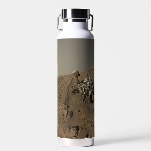 Mars Neugier Roter Marsch Landschaft Trinkflasche (Vorne)