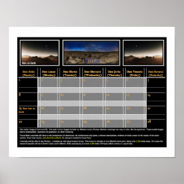 Mars Nights On Display Poster