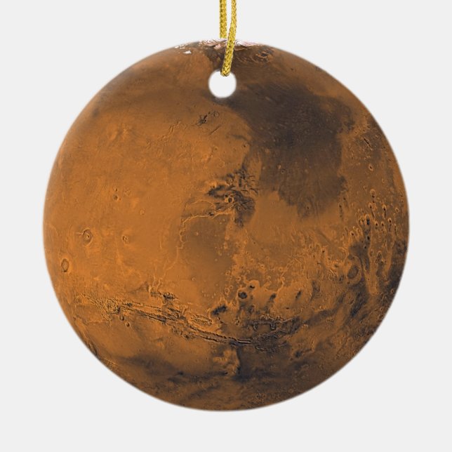 Mars-Oberflächenplaneten-Foto Keramikornament (Vorne)