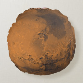 Mars-Oberflächenplaneten-Foto Rundes Kissen