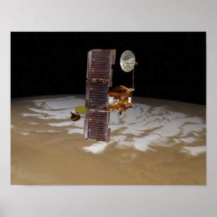 Mars Odyssey-Raumfahrzeug Poster