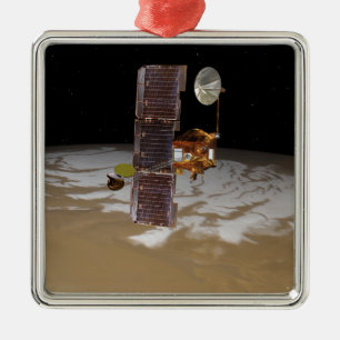Mars Odyssey-Raumfahrzeug Silbernes Ornament