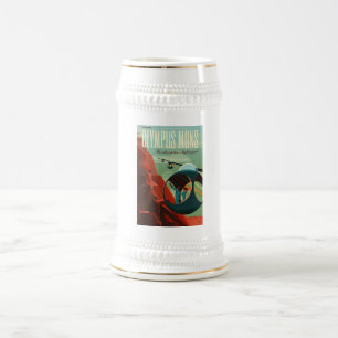 Mars Olympus Mons Höchstes Vulkansolarsystem Bierglas