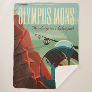 Mars Olympus Mons Höchstes Vulkansolarsystem Sherpadecke