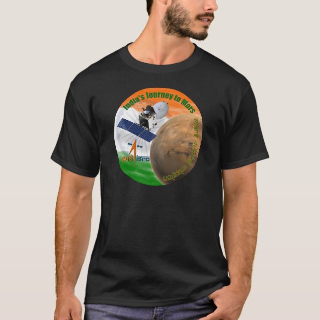 MARS-ORBITER-AUFTRAG: ISRO T-Shirt (Vorderseite)