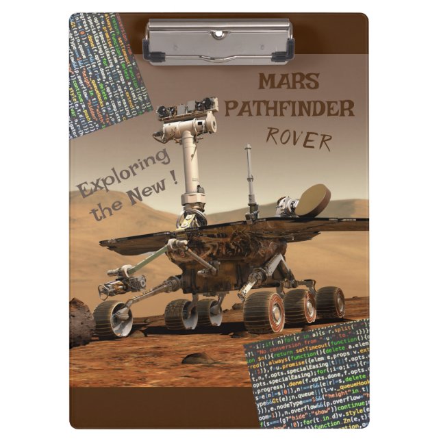 Mars Pathfinder Rover Clipboard Klemmbrett (Vorderseite)