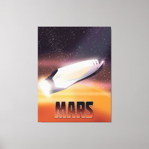 Mars-Plakat Leinwanddruck
