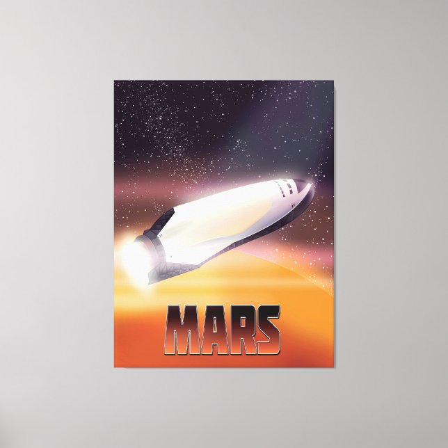 Mars-Plakat Leinwanddruck (Vorderseite)