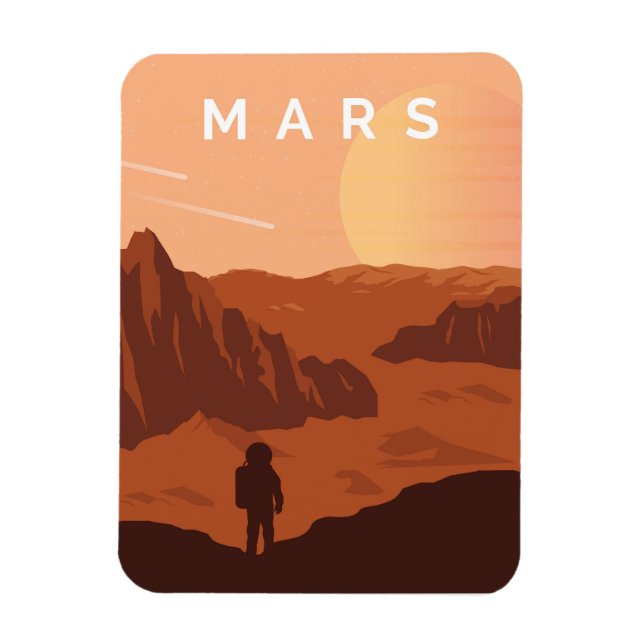Mars Planet Magnet (Vertikal)