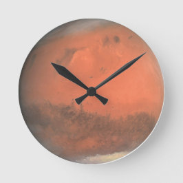 Mars Planet Runde Wanduhr