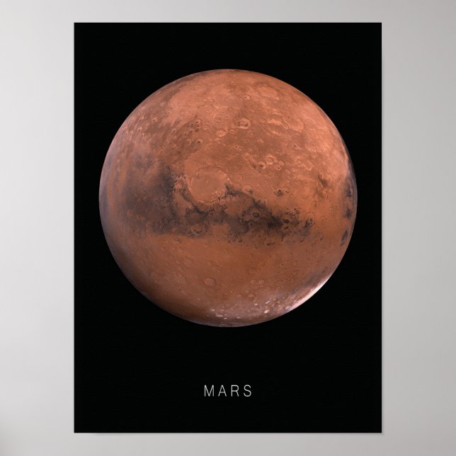 Mars Planet Wall Art Poster (Vorne)