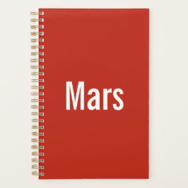 Mars Planner Planer