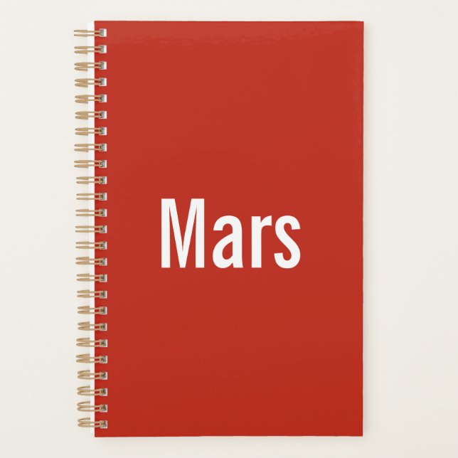 Mars Planner  Planer (Vorderseite)