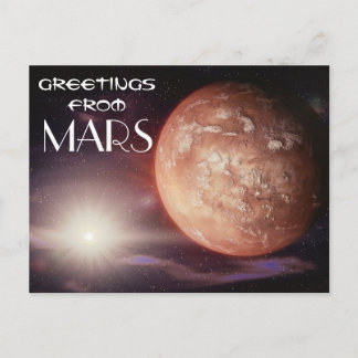 Mars Postkarte