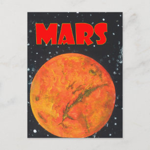 Mars Postkarte