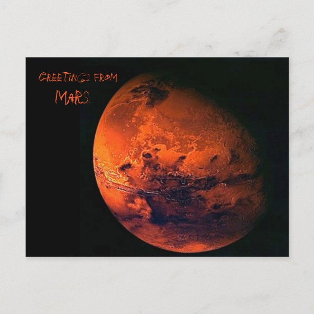Mars Postkarte (Vorderseite)