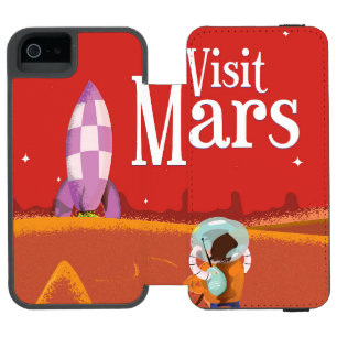 Mars-Reise Vintage-Reiseposter Incipio Watson™ iPhone 5 Geldbörsen Hülle