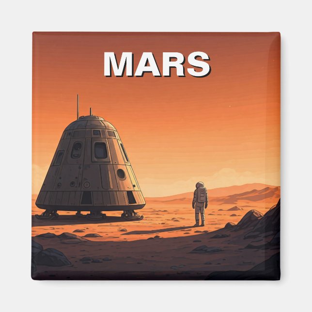 Mars reisen magnet (Vorne)