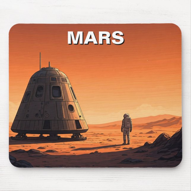 Mars reisen mousepad (Vorne)