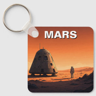 Mars reisen schlüsselanhänger