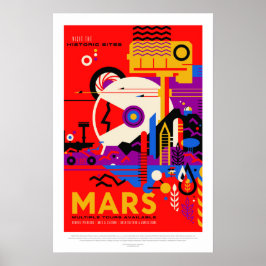 Mars, Reiseplakat Poster