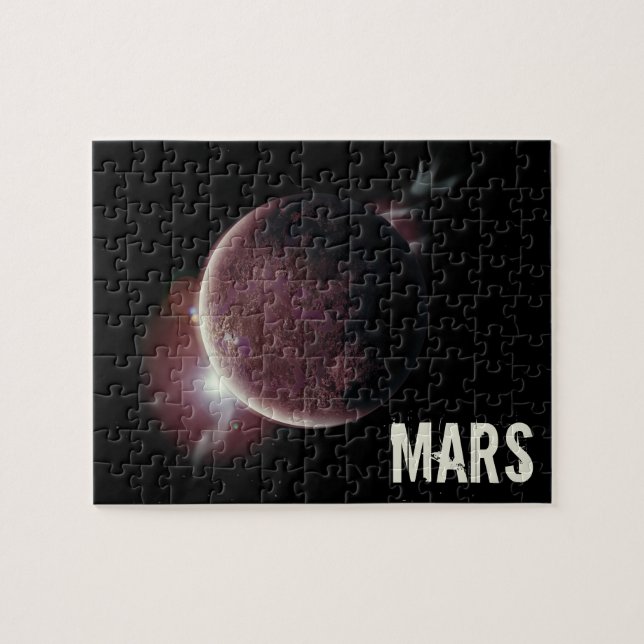 Mars Roter Planet 3d Universum Illustration Puzzle (Horizontal)
