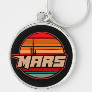 Mars Roter Planet Erkundungs-Logo Abzeichen-Emblem Schlüsselanhänger