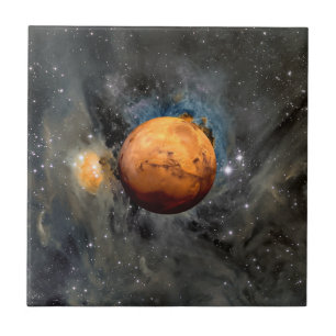 Mars Roter Planet Kinematischer Keramikfliese