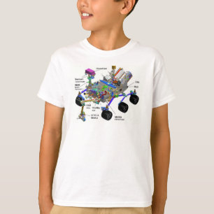 Mars Rover Diagramm der Teile, Science T-Shirt