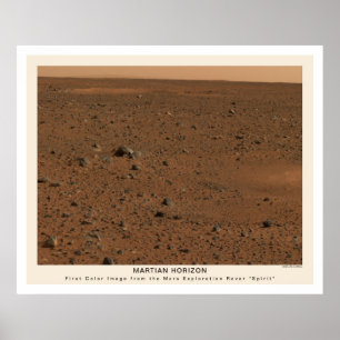 Mars Rover Spirit Erstes Foto 2004 Poster