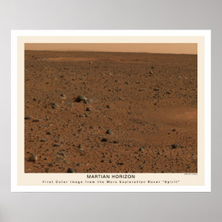 Mars Rover Spirit Erstes Foto 2004 Poster