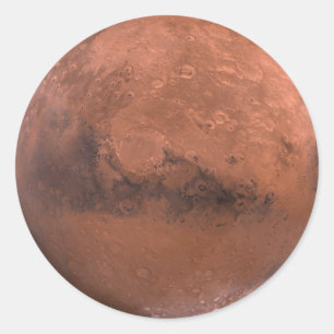 Mars Runder Aufkleber
