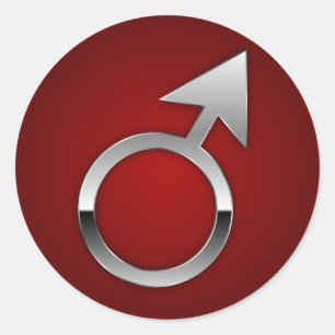 Mars Runder Aufkleber