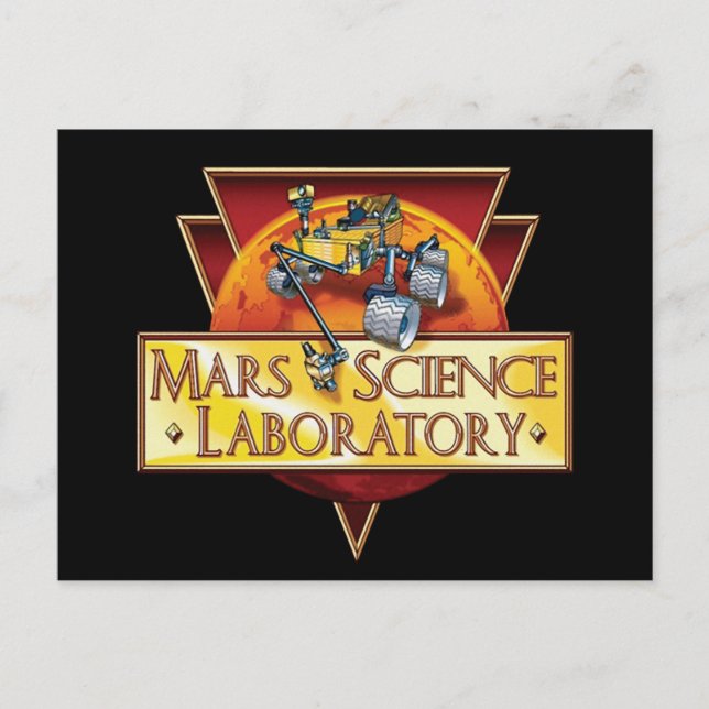 Mars Science Laboratory Postkarte (Vorderseite)