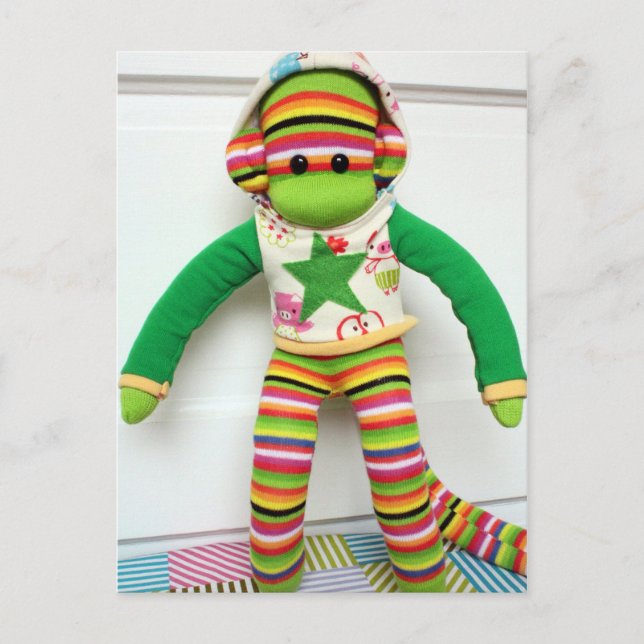 Mars Sock Monkey Post Card - Andre Postkarte (Vorderseite)