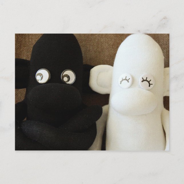 Mars Sock Monkey Post Card - Herman & Lily Postkarte (Vorderseite)