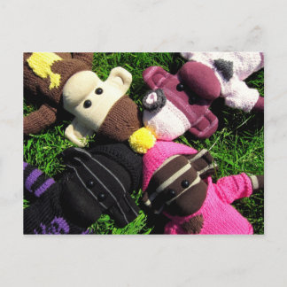 Mars Socken-Post-Karte Postkarte