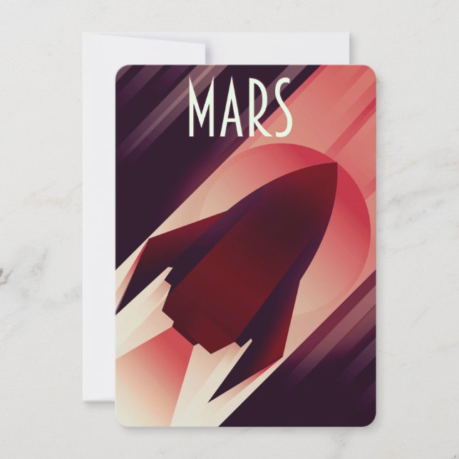 Mars Starship Art Deco Art Collection (Vorderseite)