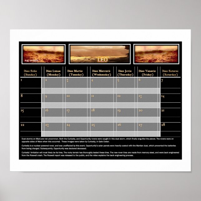 Mars Stausturm Poster (Vorne)